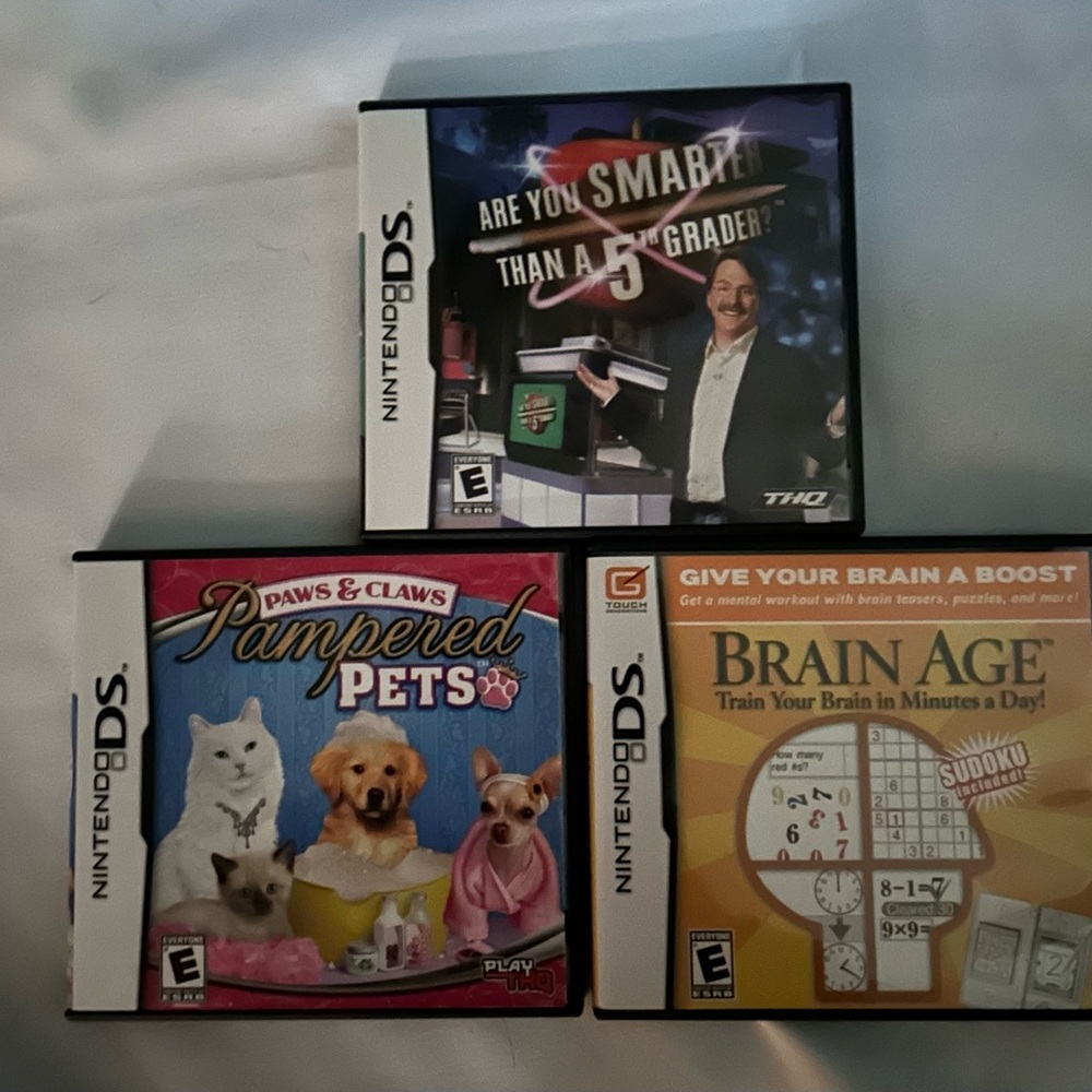 Nintendo DS game lot of 3